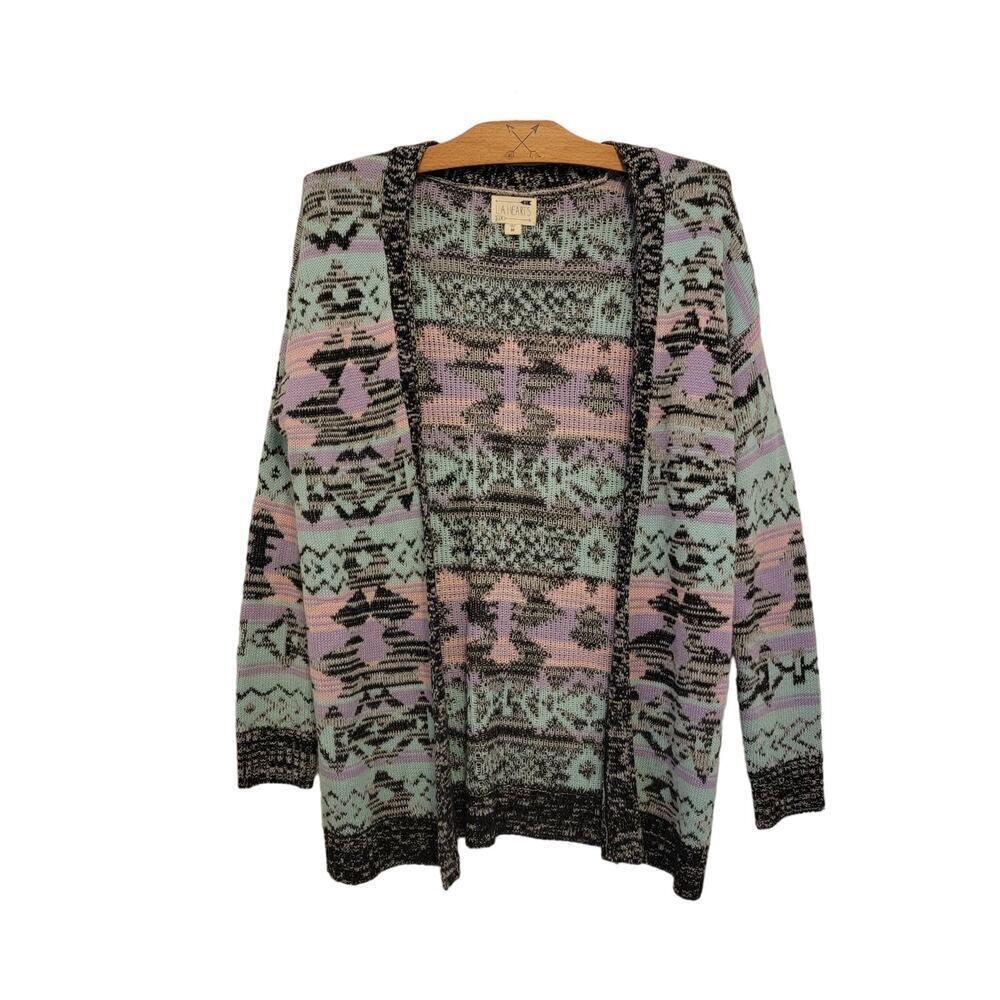LA Hearts Cardigan Blue Purple Size M Boho